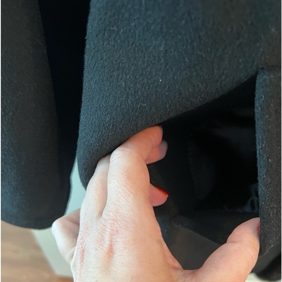 Ellen Tracy wool blend faux fur trim coat - Picture 5 of 16